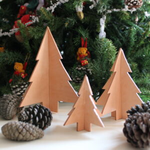 ÁRBOLES DECORATIVOS DE NAVIDAD SET x 3 NATURAL