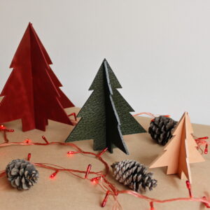 ÁRBOLES DECORATIVOS DE NAVIDAD SET x 3 COLORES